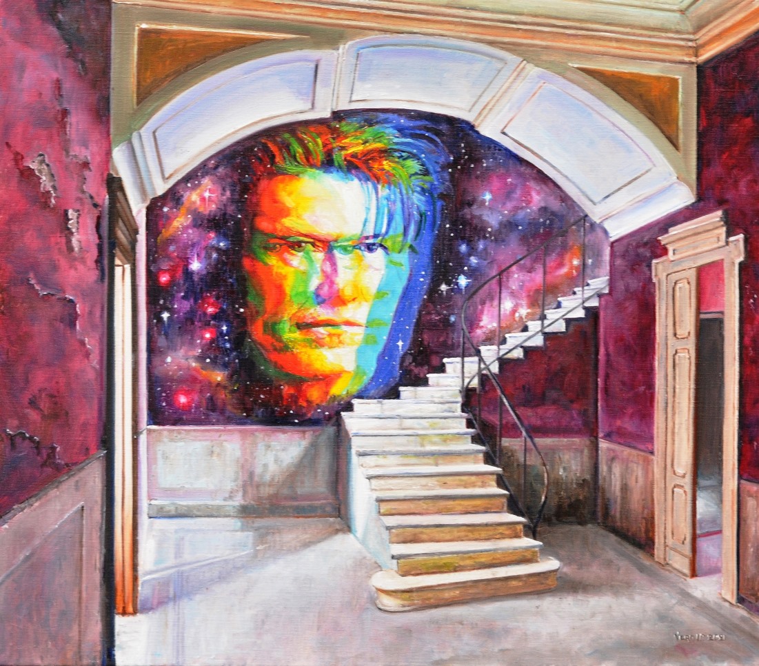 Bowie | Huile sur toile de lin | Année: 2021 | Dimensions: 80x90cm